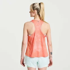 Saucony Damen Elevate Tank Top ZenithTie-DyePrint Hot