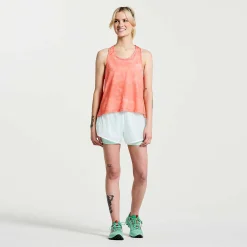 Saucony Damen Elevate Tank Top ZenithTie-DyePrint Hot