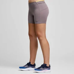 Saucony Damen Kinvara 5" Hot Short MetalHeather Best Sale